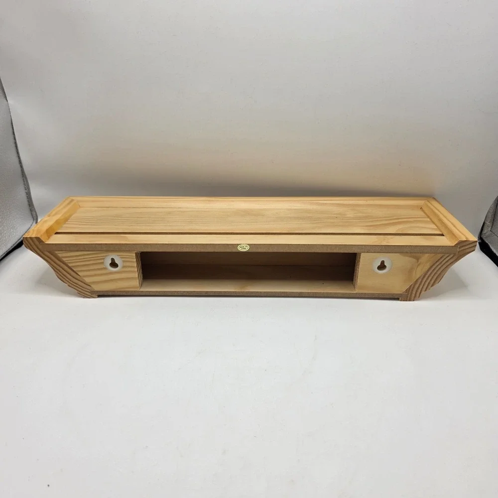 Restore & Restyle 18in Display Natural Pine Wood Floating Shelf Vintage 1999